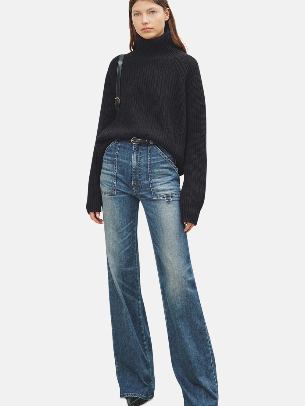 Nili Lotan Women's Quentin Straight-Leg Jeans - Classic Blue Wash